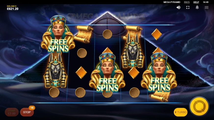 Mega Pyramid slot screen 4