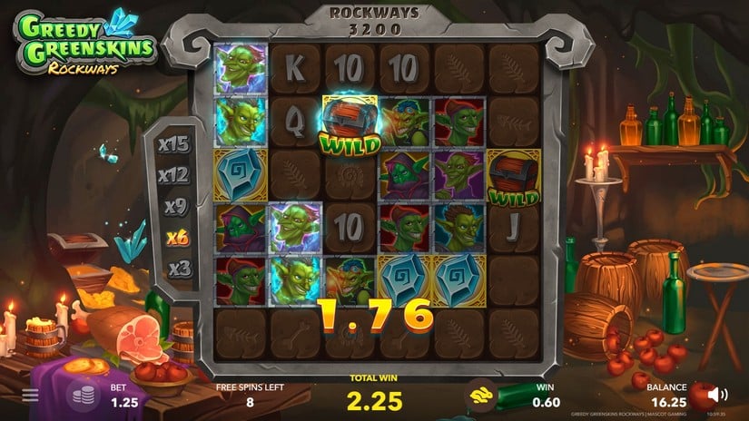 Greedy Greenskins Rockways slot screen 4