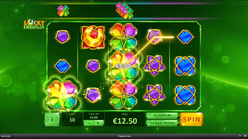 Lucky Emeralds slot screen 4