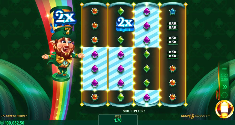 777 Rainbow Respins free slot