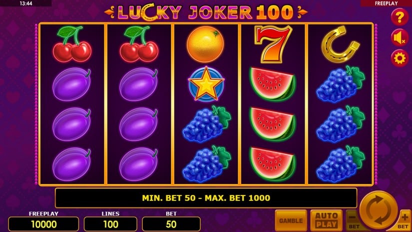 Lucky Joker 100 slot screen 1