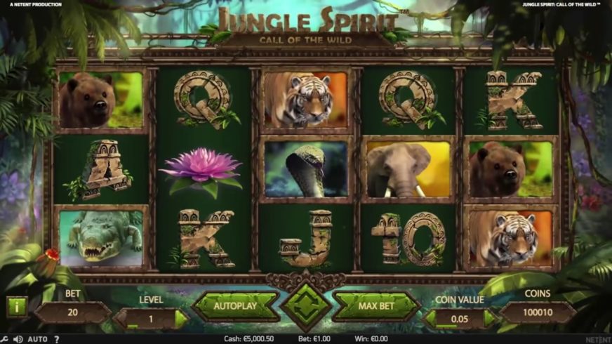 Jungle Spirit: Call of the Wild slot screen 1