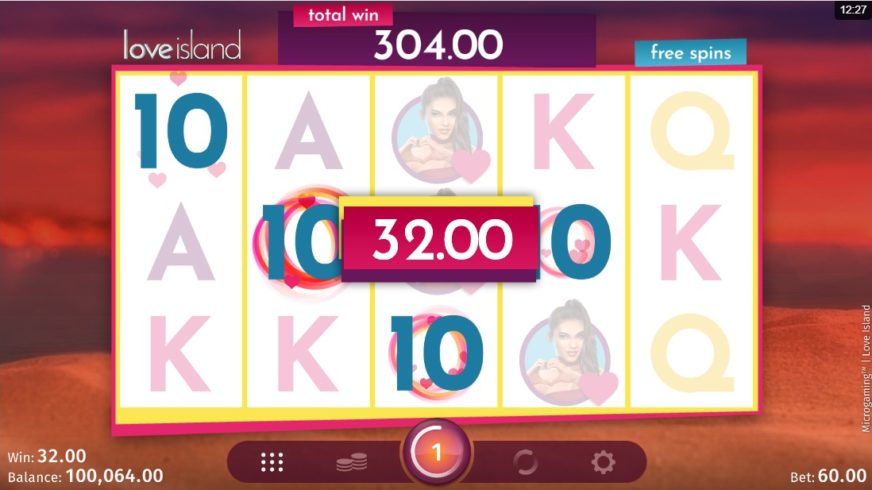 Love Island slot screen 6