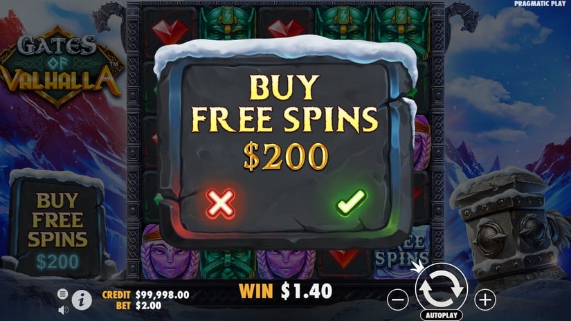 Gates of Valhalla slot screen 3