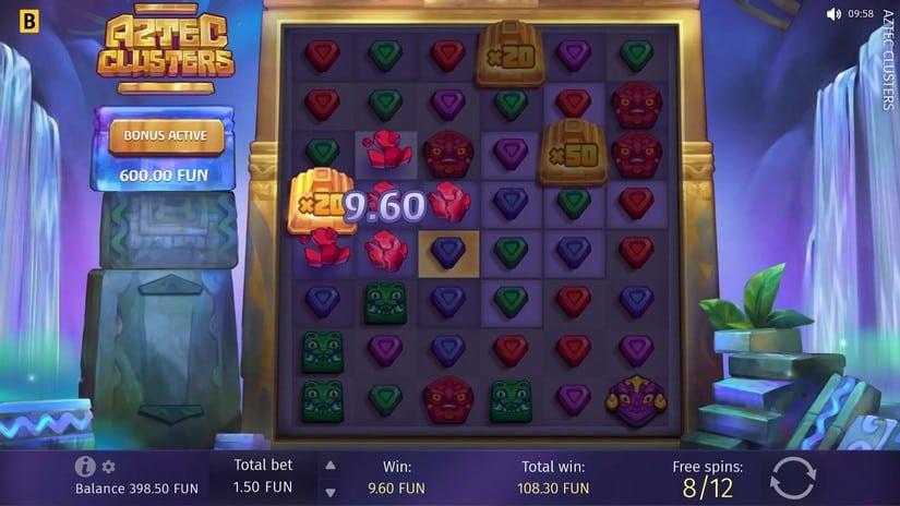 Aztec Clusters slot screen 5
