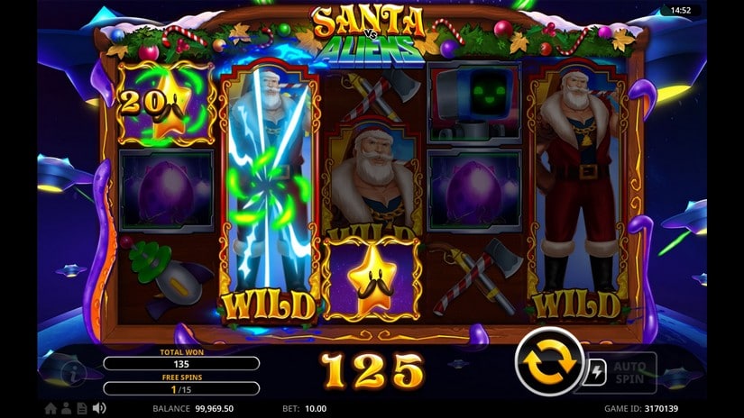 Santa Vs Aliens slot screen 5