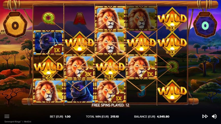 Serengeti Kings slot screen 6
