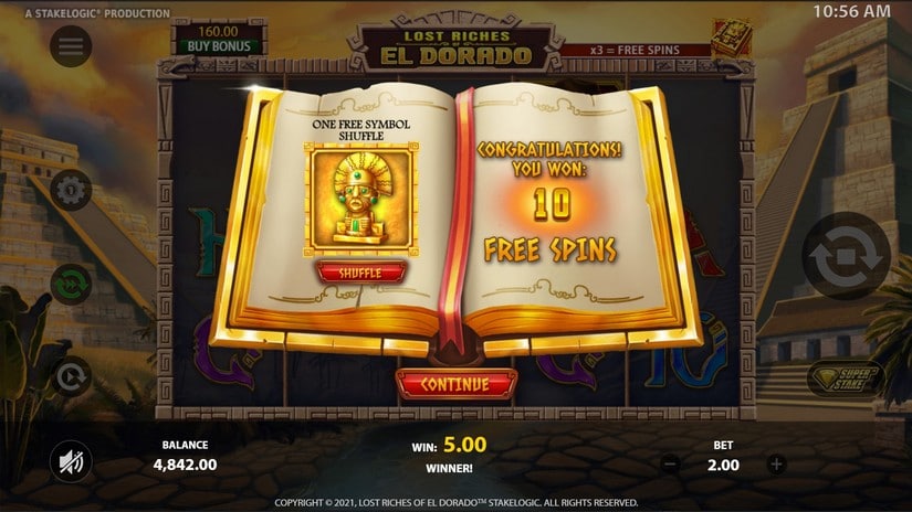Lost Riches of El Dorado slot screen 5