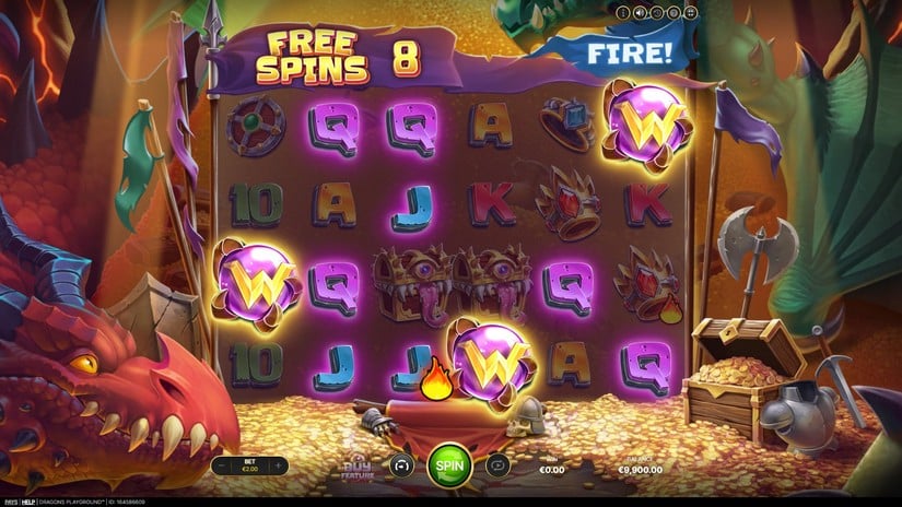 Dragons Playground slot screen 4
