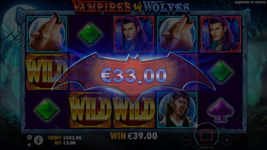 Vampires vs Wolves slot screen 5