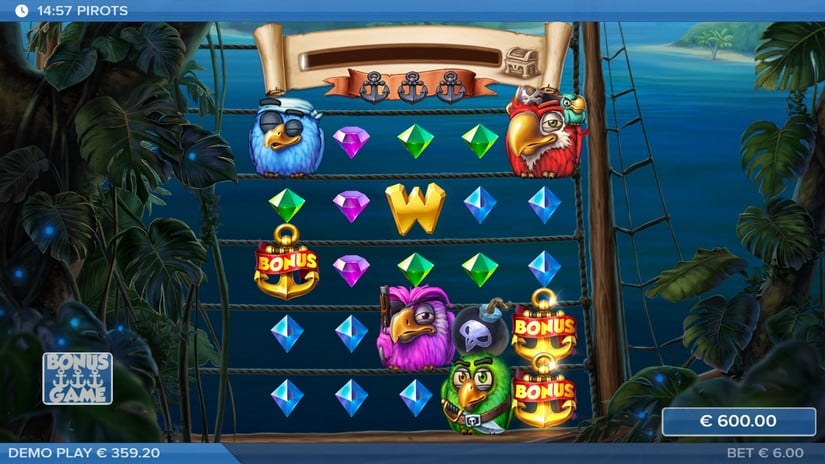 Pirots slot screen 3