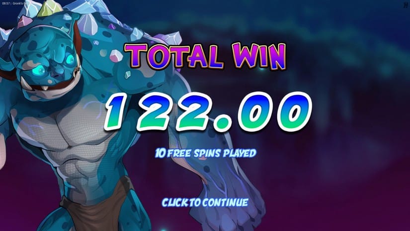 Gronk’s Gems slot screen 7