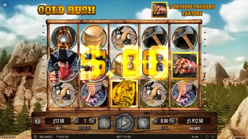 Gold Rush slot screen 2