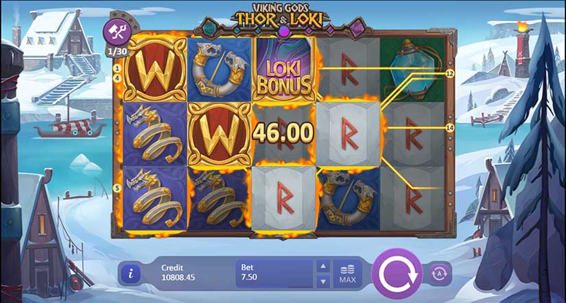 Viking Gods: Thor and Loki slot screen 3