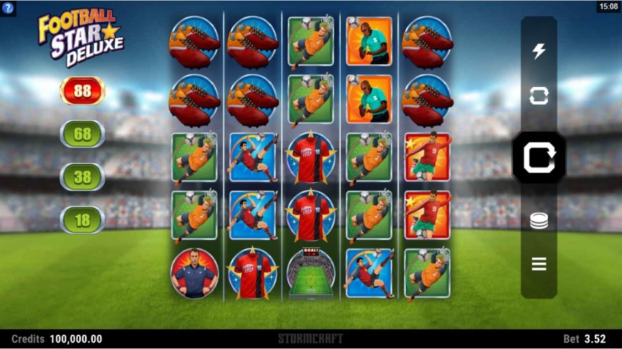 Football Star Deluxe slot screen 1