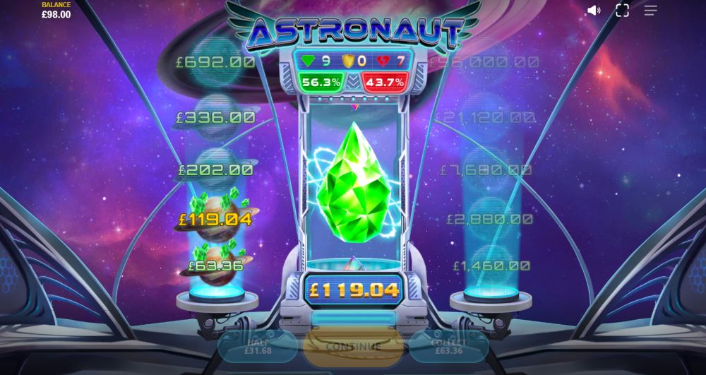 Astronaut online slot Red Tiger