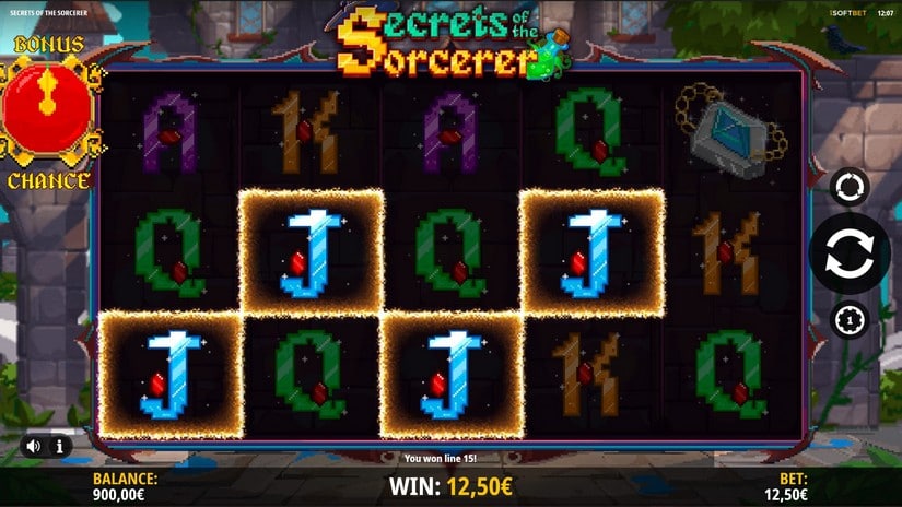 Secrets Of The Sorcerer slot screen 2