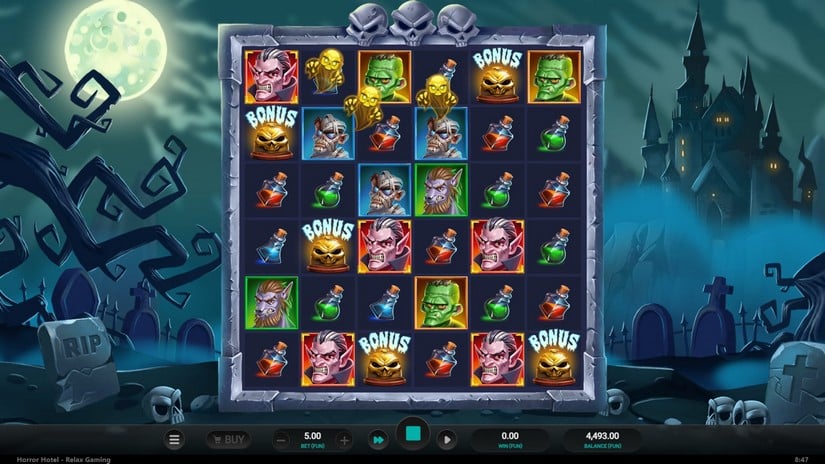 Horror Hotel slot screen 3