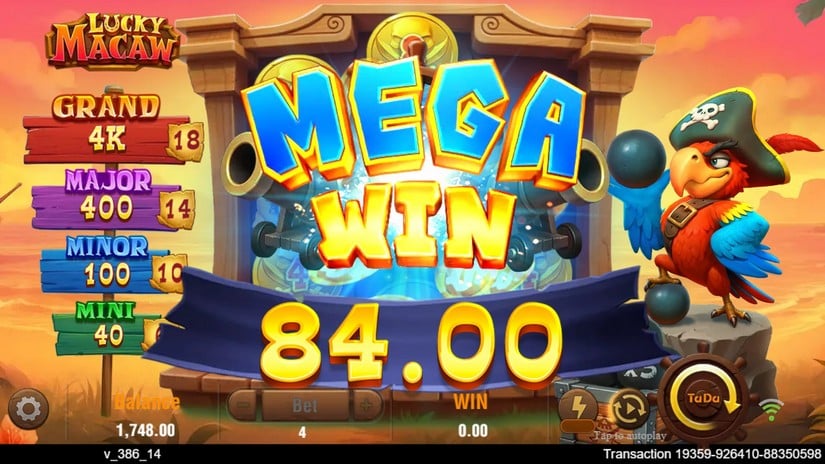 Lucky Macaw slot screen 5