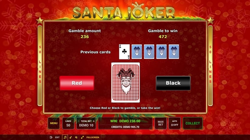 Santa Joker slot screen 4