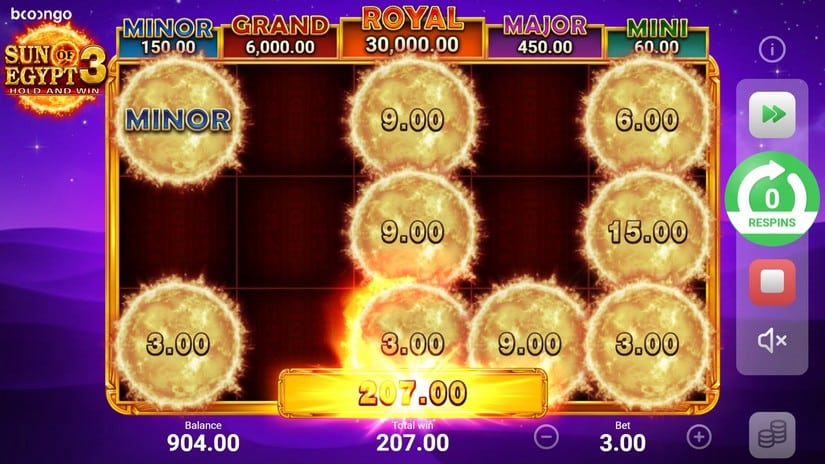 Sun of Egypt 3 slot screen 6