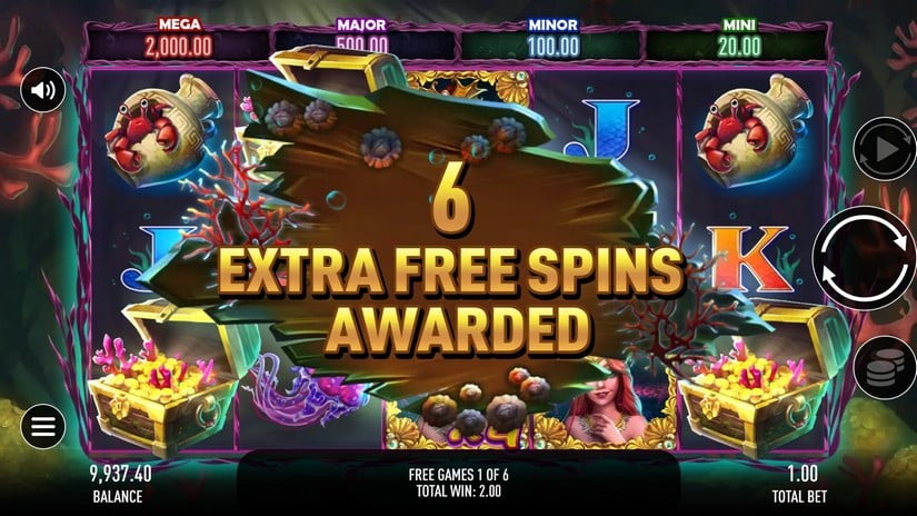 Sea Secret slot screen 5