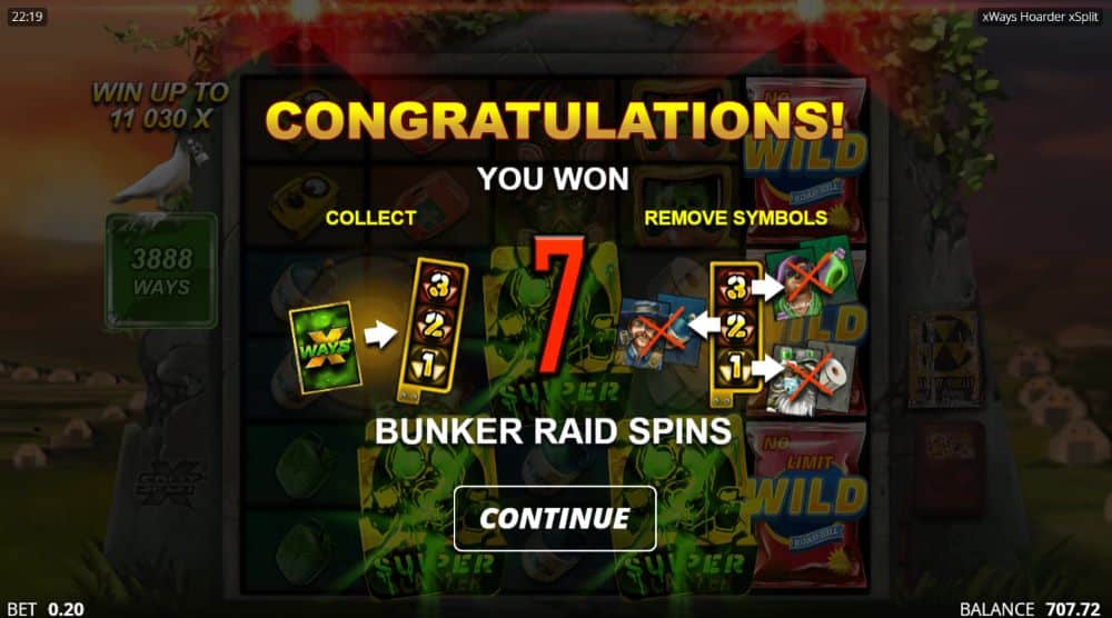 xWays Hoarder bonus game
