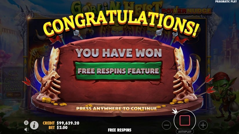 Goblin Heist Powernudge slot screen 4