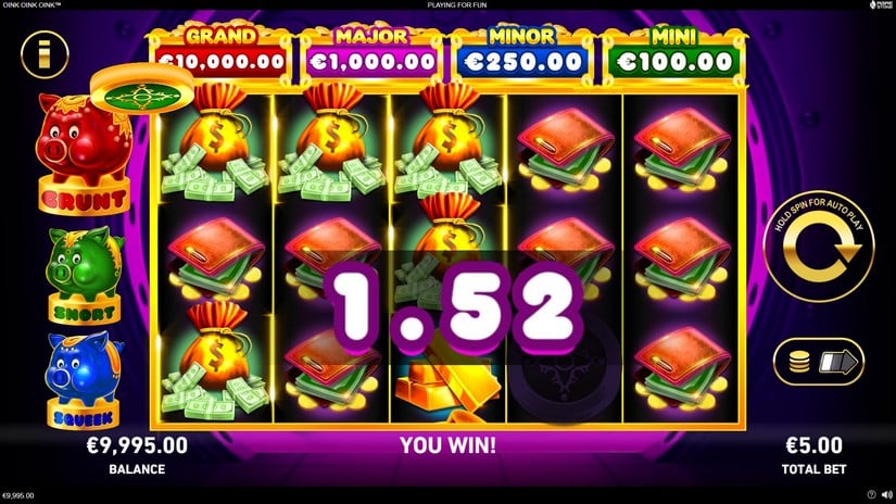 Oink Oink Oink slot screen 2