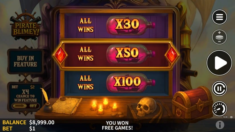 Pirate Blimey slot screen 3