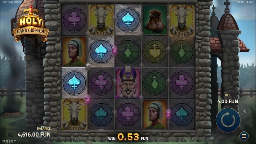 Holy Hand Grenade slot screen 2