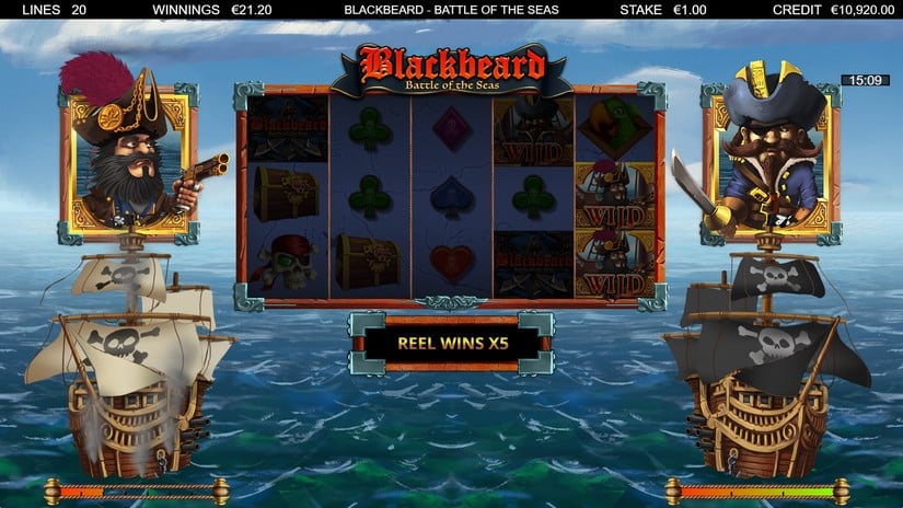 Blackbeard Battle Of The Seas slot screen 7