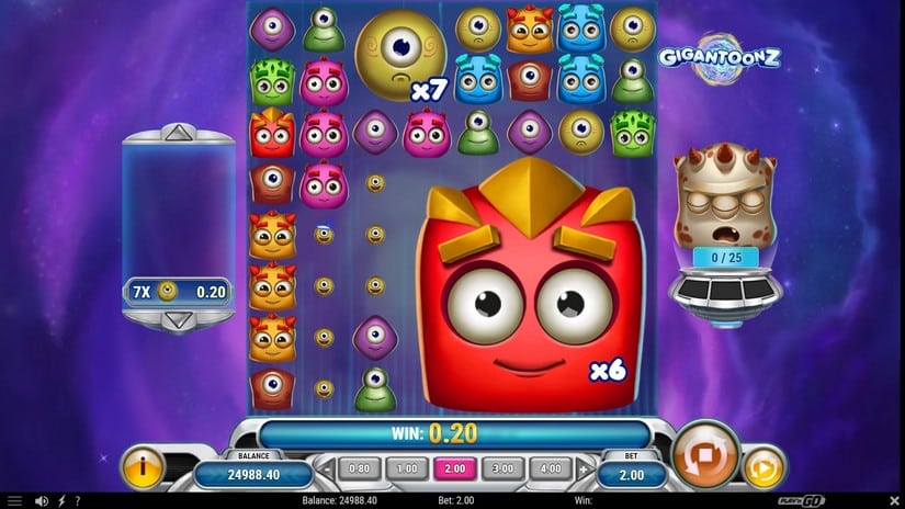 Gigantoonz slot screen 2