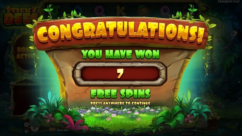 Sticky Bees slot screen 3