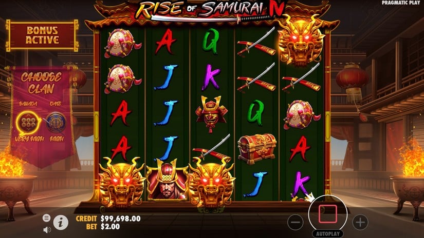 Rise of Samurai IV slot screen 3