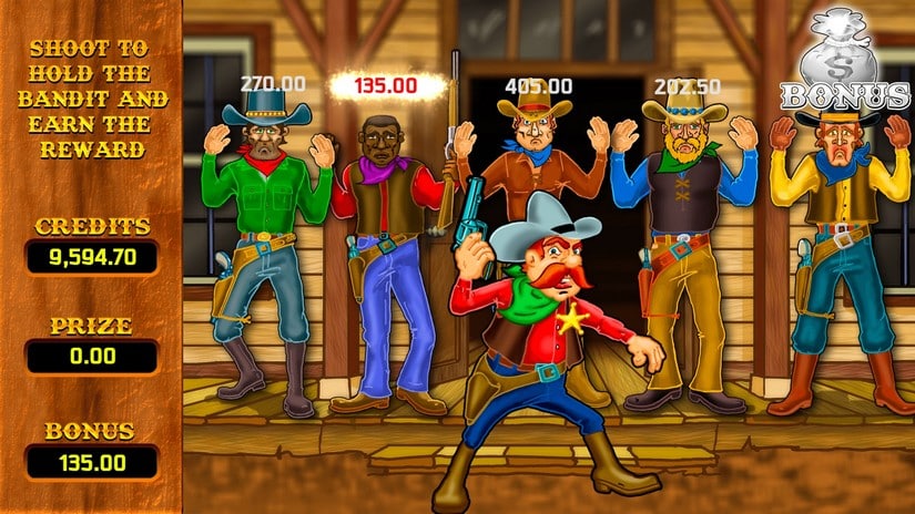 Red Sheriff slot screen 5