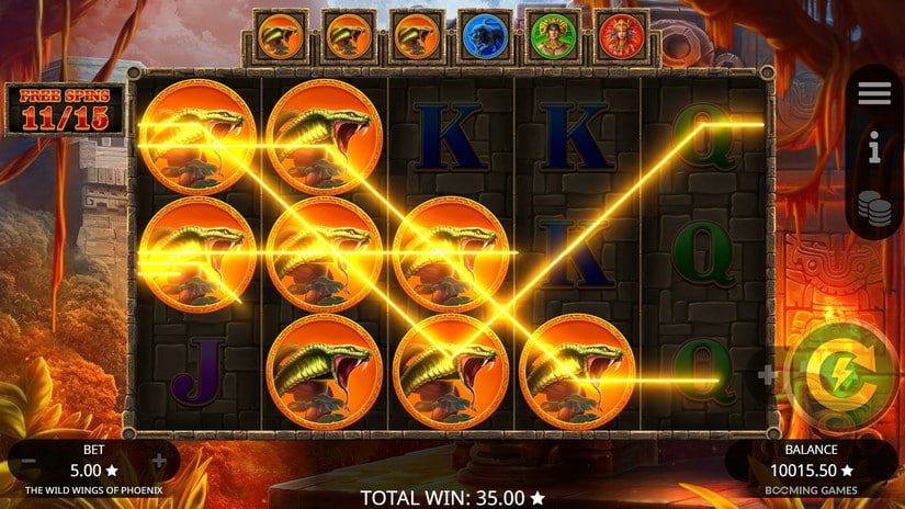 Wild Wings of Phoenix slot screen 7