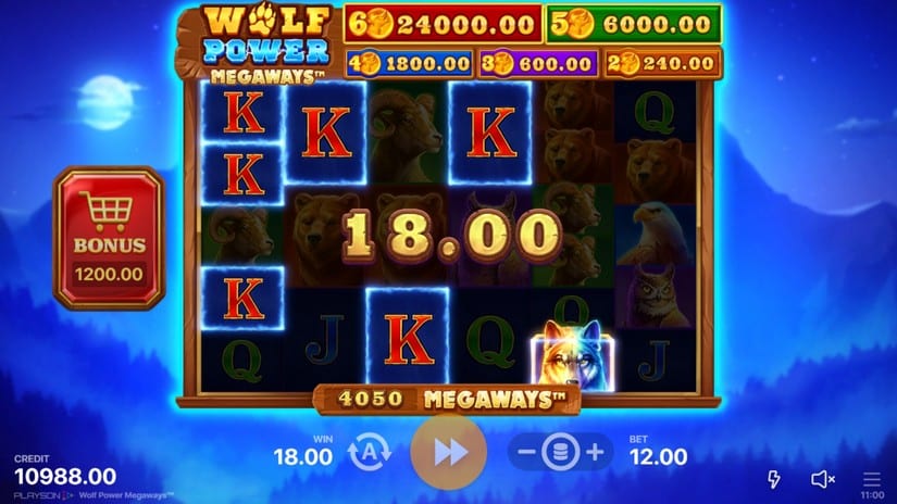 Wolf Power Megaways slot screen 2