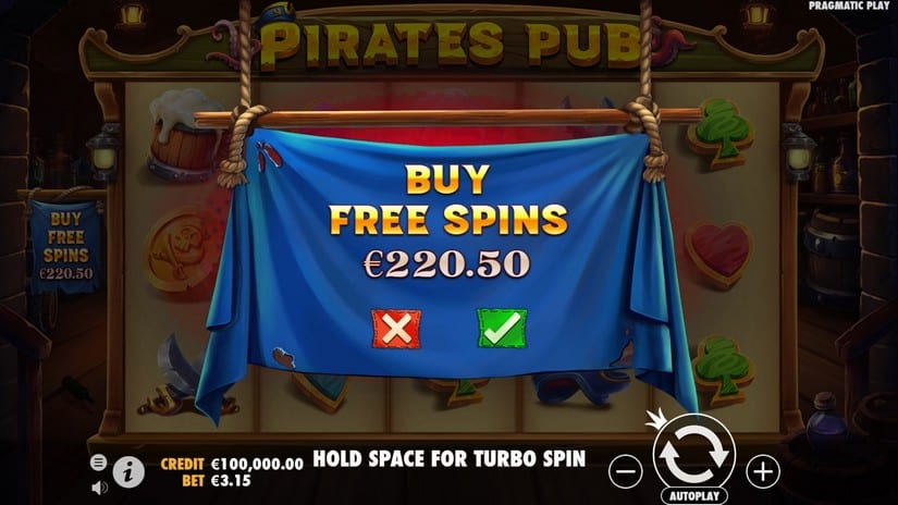Pirates Pub slot screen 2
