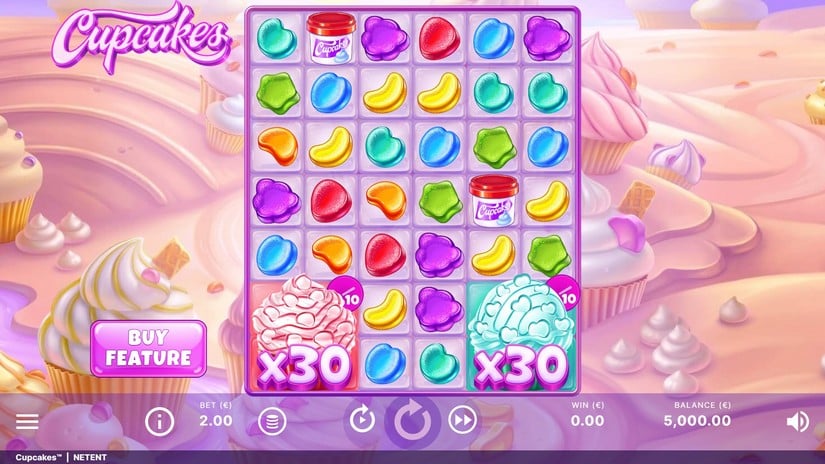 Cupcakes slot screen 1
