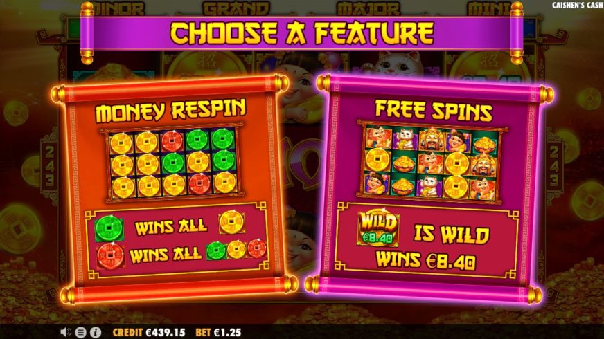 Caishen’s Cash slot screen 6