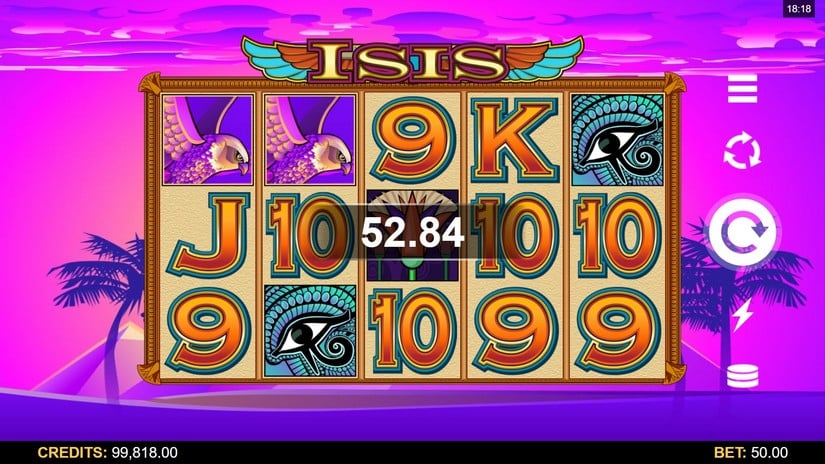 Isis slot screen 2