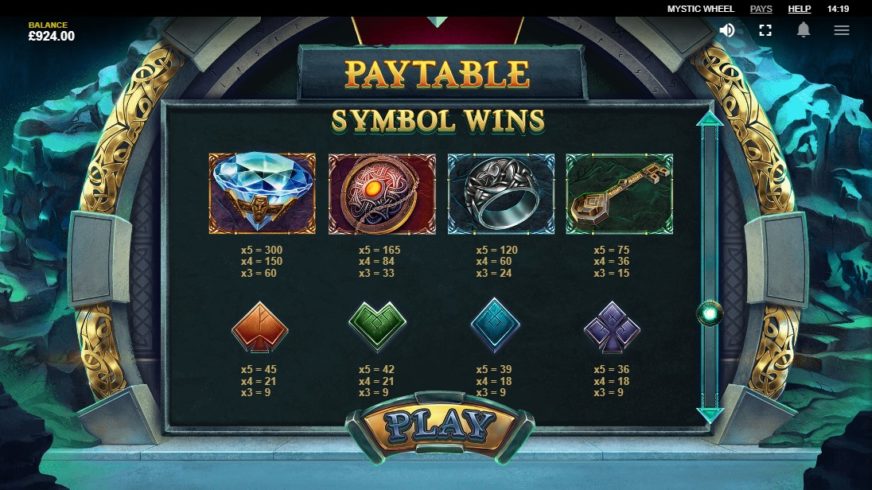 Mystic Wheel slot screen 2