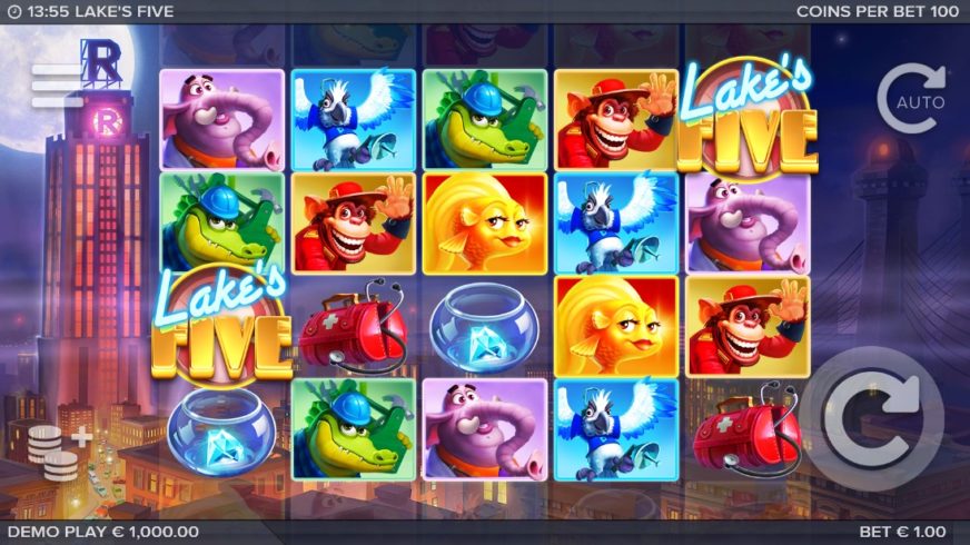 Lake’s Five slot screen 1