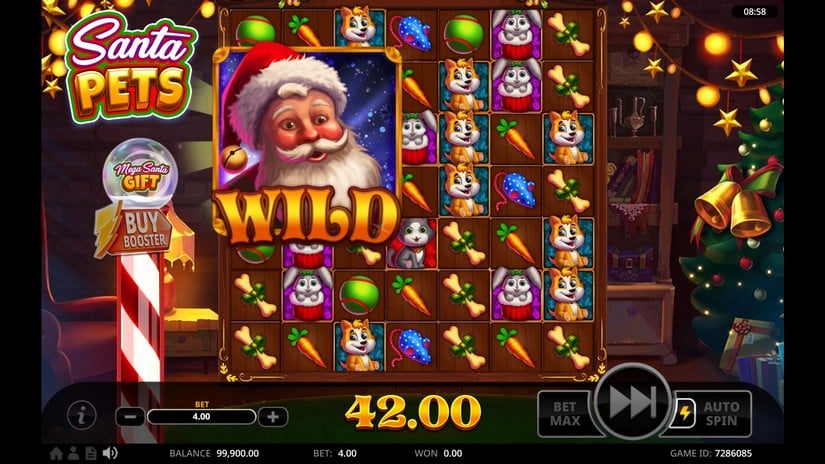 Santa Pets slot screen 5