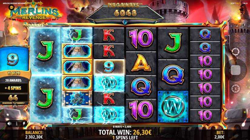 Merlin’s Revenge Megaways slot screen 7