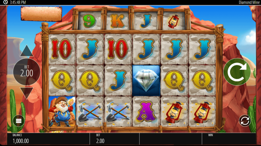Diamond Mine slot screen 1