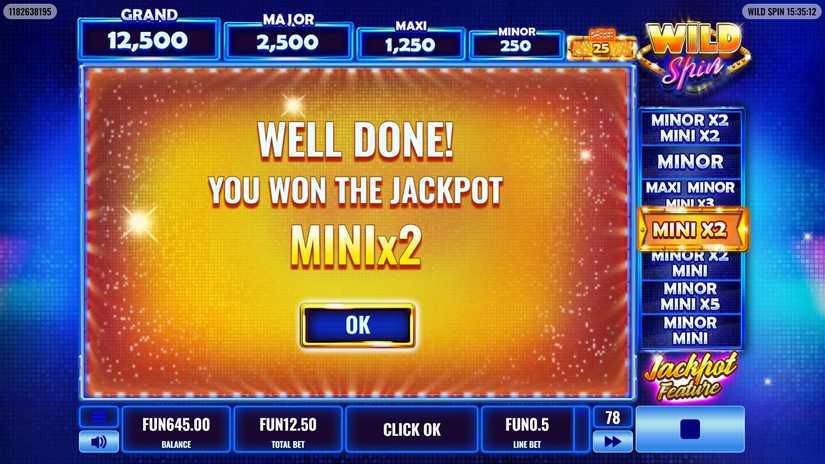 Wild Spin slot screen 4