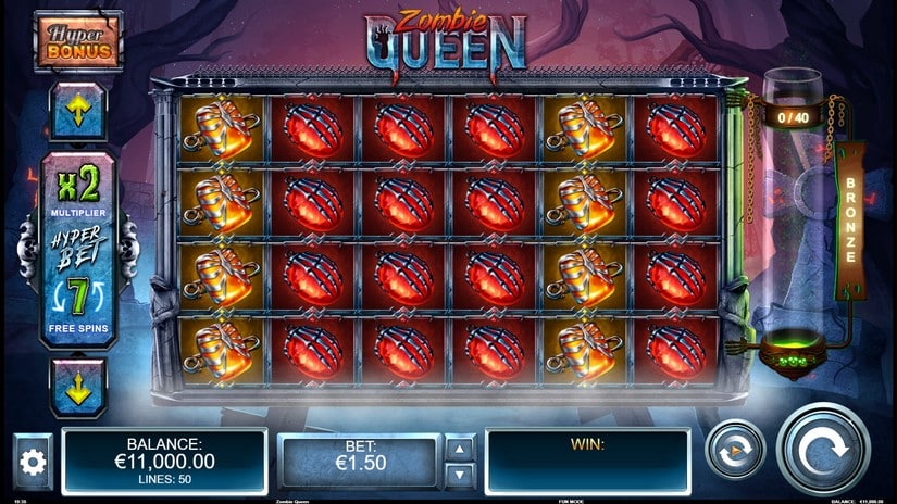 Zombie Queen slot screen 1