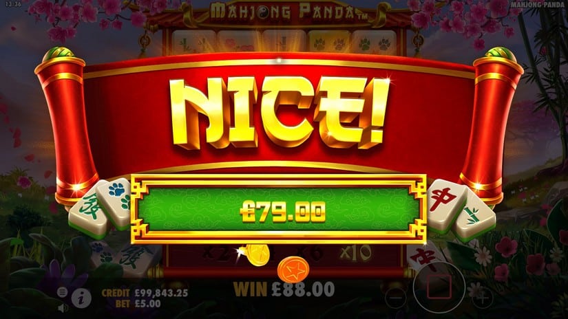 Mahjong Panda slot screen 7